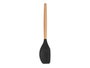 KINVARA Spatule à beurre en silicone noir avec manche en bois