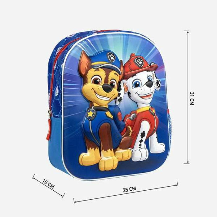 Cartable The Paw Patrol Bleu 25,0 x 31,0 x 10,0 cm