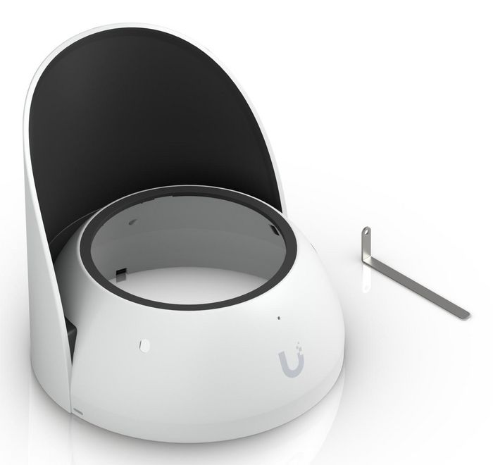 Ubiquiti UACC-AI-Pro-Dome-WS-W - Boîtier de Protection extérieur Polycarbonate pour Caméra Dome - Installation Mur ou Poteau