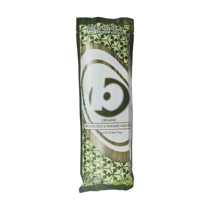 King Soba Nouilles de riz complet et algue wakame BIO 250g