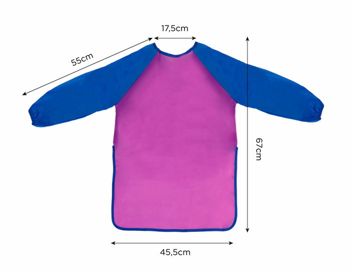 Innspiro Blouse imperméable en plastique pour enfants 6-10 ans