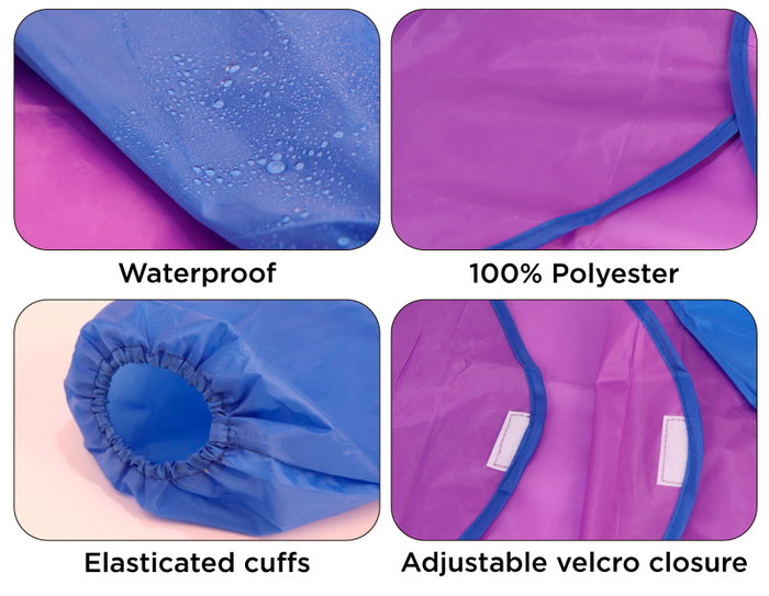 Innspiro Blouse imperméable en plastique pour enfants 6-10 ans