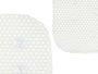 Berilo Tapis de Bain Antidérapant en Caoutchouc Blanc 40 x 69,3 cm (Set de 6)