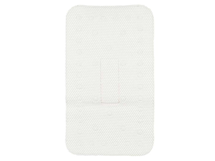 Berilo Tapis de Bain Antidérapant en Caoutchouc Blanc 40 x 69,3 cm (Set de 6)