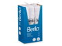 Berilo Tapis de Bain Antidérapant en Caoutchouc Blanc 40 x 69,3 cm (Set de 6)
