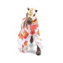 Papo Figura caballo flor de lis blanc 15X6X9CM