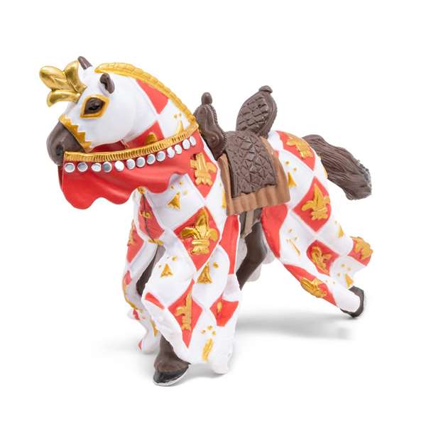 Papo Figura caballo flor de lis blanc 15X6X9CM Papo Figura caballo flor de lis blanc 15X6X9CM