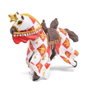Papo Figura caballo flor de lis blanc 15X6X9CM