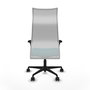 Piqueras Y Crespo Fauteuil Albacete, mécanisme synchro, turquoise et blanc