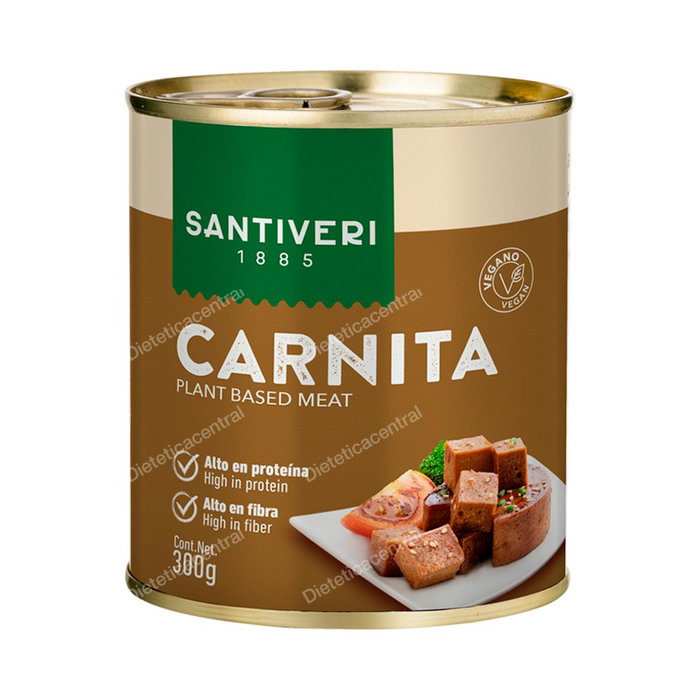 SANTIVERI Carnita 300Gr - Substitut de Viande Végétal Riche en Protéines - Sans Conservateurs ni Glutamate - Boîte de 300 g SANTIVERI Carnita 300Gr - Substitut de Viande Végétal Riche en Protéines - Sans Conservateurs ni Glutamate - Boîte de 300 g