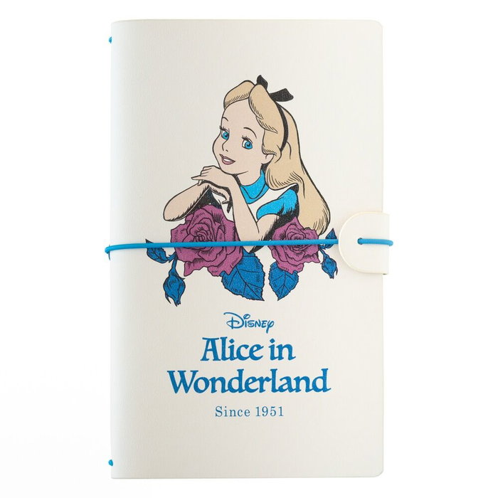 ERIK Carnet de voyage Disney Alice au Pays des Merveilles 12x19.5 cm - Couverture souple polyuréthane avec élastique, 2 cahiers remplaçables, pages bullet et lignées ERIK Carnet de voyage Disney Alice au Pays des Merveilles 12x19.5 cm - Couverture souple polyuréthane avec élastique, 2 cahiers remplaçables, pages bullet et lignées