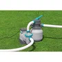 Bestway Pompe de filtration à sable pour piscine hors sol, 6 056 L/h, 42 m3 maximum, avec préfiltre
