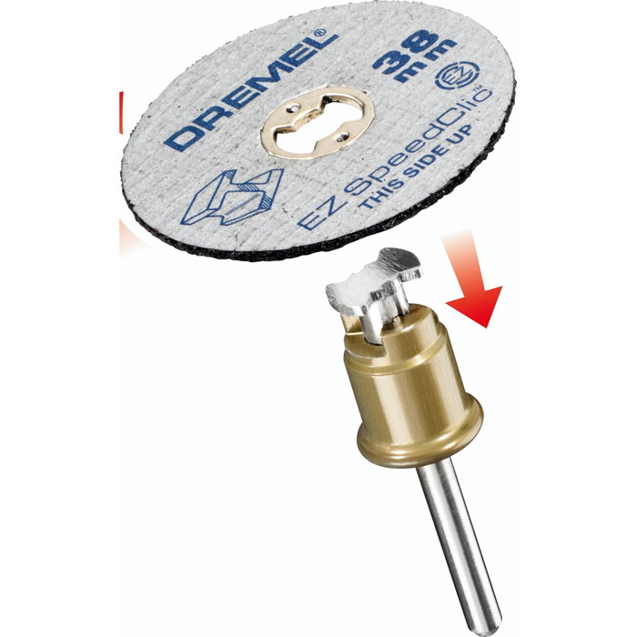 Dremel Lot de 12 Disques EZ SpeedClic pour Tronçonnage et Découpe de Métaux 38mm
