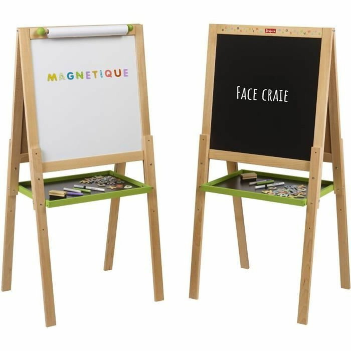 Jeujura Grand tableau multifonctions en bois avec fonction dessin
