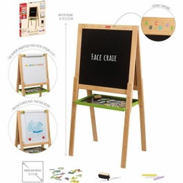 Jeujura Grand tableau multifonctions en bois avec fonction dessin