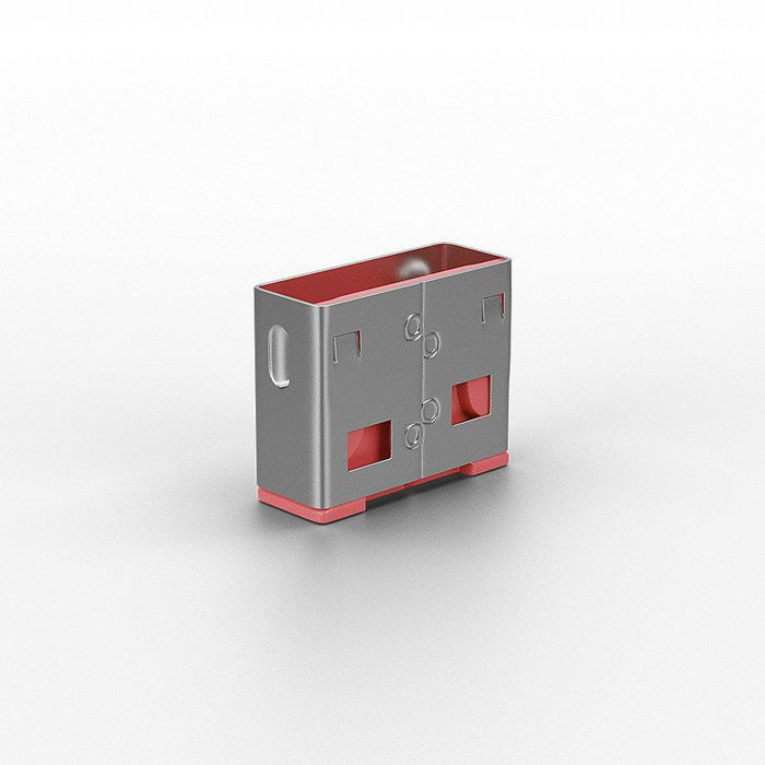 Lindy Bloqueur de port USB sans clé - Pack de 10, Rose