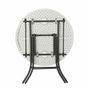 Table Piable Lifetime Blanc Ronde Acier Plastique 83 x 73,5 cm