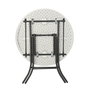 Table d'appoint Lifetime Blanc 83,5 x 73,5 x 83,5 cm Acier Plastique