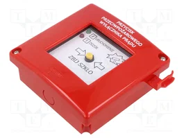PROMET Interrupteur de sécurité avertisseur incendie PPWP NC + NO rouge