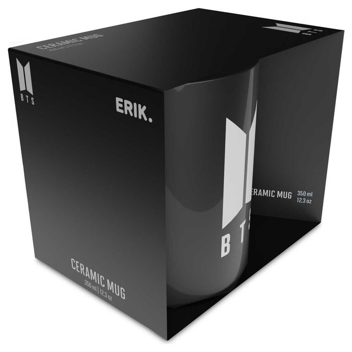 ERIK Tasse en céramique avec logo BTS ERIK Tasse en céramique avec logo BTS