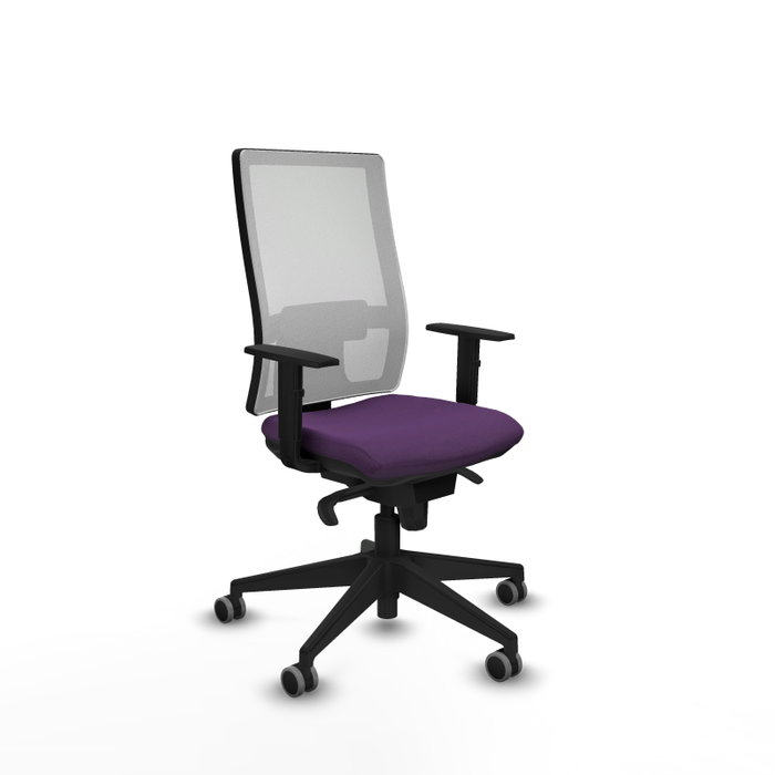 PIQUERAS Y CRESPO Chaise de bureau Horna, mécanisme synchrone, violet et blanc PIQUERAS Y CRESPO Chaise de bureau Horna, mécanisme synchrone, violet et blanc