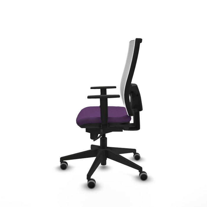 PIQUERAS Y CRESPO Chaise de bureau Horna, mécanisme synchrone, violet et blanc PIQUERAS Y CRESPO Chaise de bureau Horna, mécanisme synchrone, violet et blanc