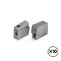 Wago 221-412 Connecteur rapide en ligne avec presse-étoupe 2 conducteurs, 1 rigide + 1 rigide/semi-rigide/flexible, 0,5-2,5 mm², gris, 10 pièces