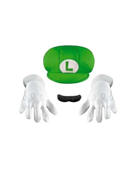 Nintendo - Déguisement enfant Super Mario - Kit Luigi Taille M pour fille et garçon Nintendo - Déguisement enfant Super Mario - Kit Luigi Taille M pour fille et garçon