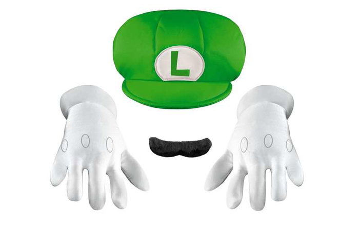 Nintendo - Déguisement enfant Super Mario - Kit Luigi Taille M pour fille et garçon Nintendo - Déguisement enfant Super Mario - Kit Luigi Taille M pour fille et garçon
