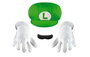 Nintendo - Déguisement enfant Super Mario - Kit Luigi Taille M pour fille et garçon