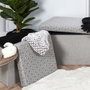 Home Deco Factory CAJA-PUF PLEGABLE GRIS CLARO