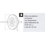 WOLFPACK LINEA PROFESIONAL Treuil de volet plastique compact avec sangle 18 mm