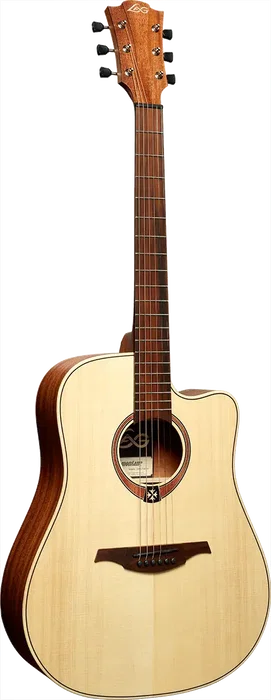 LAG Guitare acoustique Dreadnought Cutaway Tramonatine 70 - Natural