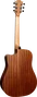 LAG Guitare acoustique Dreadnought Cutaway Tramonatine 70 - Natural