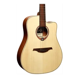 LAG Guitare Acoustique Tramontane 70 Dreadnought Cutaway Natural