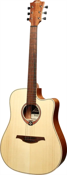 LAG Guitare acoustique Dreadnought Cutaway Tramonatine 70 - Natural