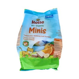 HOLLE Barrette Mini Banane et Orange Éco +12 mois 100g