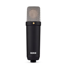 RODE NT1 Signature Black - Microphone Studio Condensateur Cardioïde HF6 avec Support Antivibratoire, Filtre Anti-Pop et Câble XLR