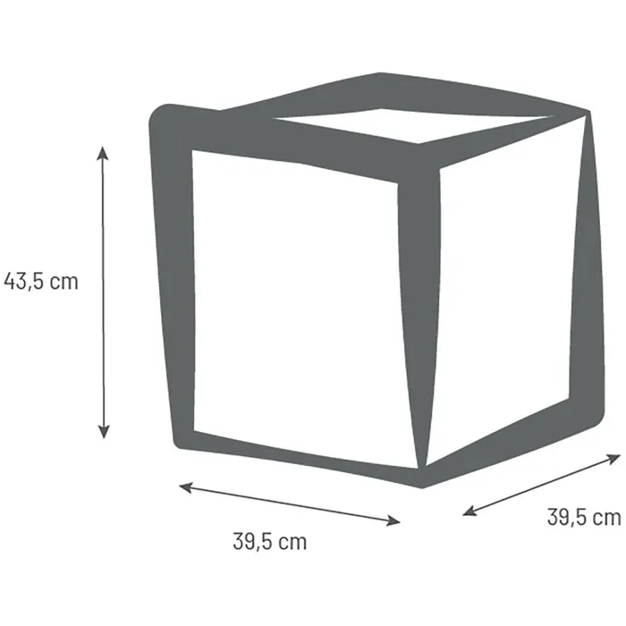 Eda - Pot de fleurs carré Volcania 40 cm - Intérieur/Extérieur - Décor pierre - Gris anthracite - 31L (39.5x39.5x43.5 cm) - Label Origine France Garantie Eda - Pot de fleurs carré Volcania 40 cm - Intérieur/Extérieur - Décor pierre - Gris anthracite - 31L (39.5x39.5x43.5 cm) - Label Origine France Garantie