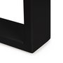 Emuca Jeu de pieds rectangulaires Square pour table, largeur 800mm, Acier, Peint en noir
