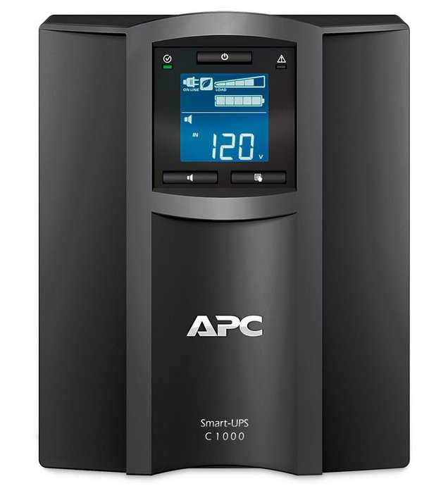 APC Smart-UPS 1000VA/600W, Onduleur de secours avec sortie pure sine wave, Régulation de tension automatique, Ports USB et Ethernet SmartConnect APC Smart-UPS 1000VA/600W, Onduleur de secours avec sortie pure sine wave, Régulation de tension automatique, Ports USB et Ethernet SmartConnect