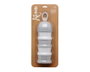 KioKids Doseur à lait en poudre tour 4 compartiments 340 ml avec fermeture à vis et bec verseur, pour biberon et sucette, couleur gris, polypropylène