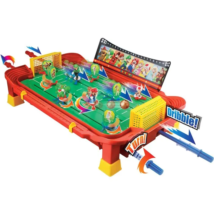 Epoch Games Super Mario Football Striker - Jeu d'action et de réflexion pour 2 à 4 joueurs à partir de 5 ans