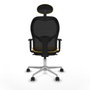 Piqueras y Crespo Chaise de Bureau avec Appui-tête 1D086N1 Jaune