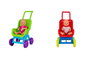 Vicam - Silla mas muñeca vinilo 35 cm 2x1 - Modèles surtidos - Série de 2 poupées en vinyle de 35 cm - Jeu de figurines - Jouet pour enfants 3 à 7 ans