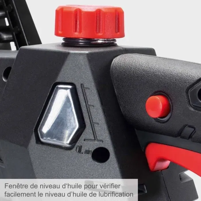 Scheppach CSE2700 Tronçonneuse électrique filaire 2700W - 45.5 cm - Puissante et compacte pour travaux de jardin et de bricolage