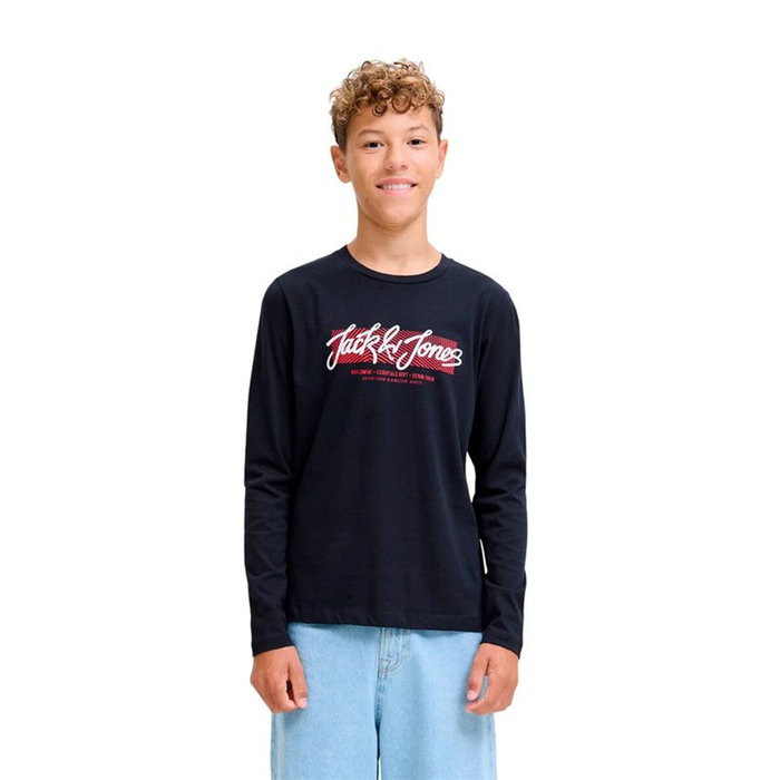 T-shirt à Manches Longues Enfant Jack & Jones Jjurban Ls Crew Neck Sky Blue marine
