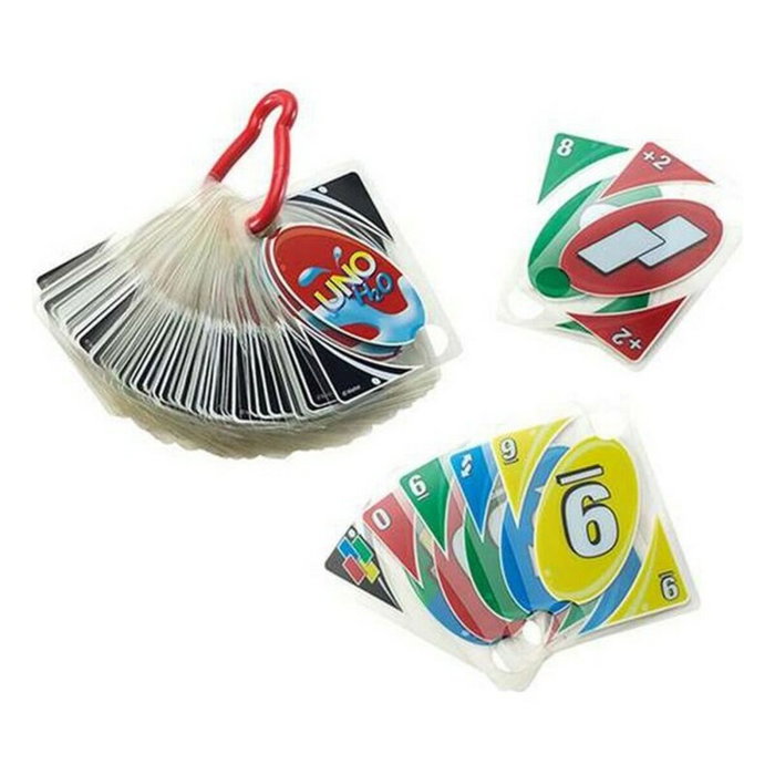 Mattel Uno H2O To Go - Jeu de cartes résistant à l'eau Mattel Uno H2O To Go - Jeu de cartes résistant à l'eau