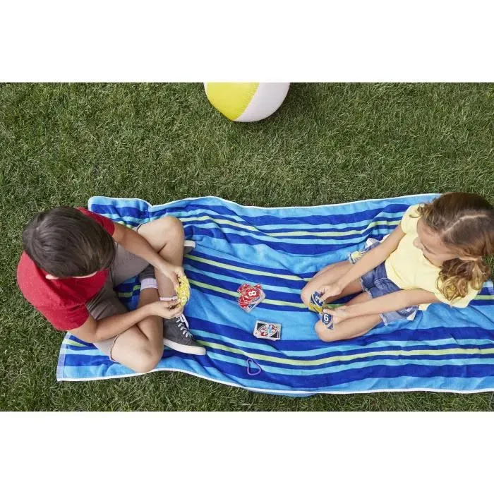 Mattel Uno Sport P1703 - Jeu de cartes étanche résistant avec mousqueton - UNO H2O TO GO - 7 ans et plus Mattel Uno Sport P1703 - Jeu de cartes étanche résistant avec mousqueton - UNO H2O TO GO - 7 ans et plus