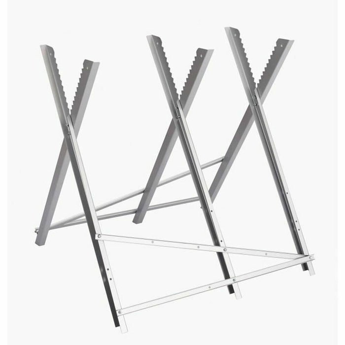 Elem Technic Tréteau pour bûches 80 cm réglable